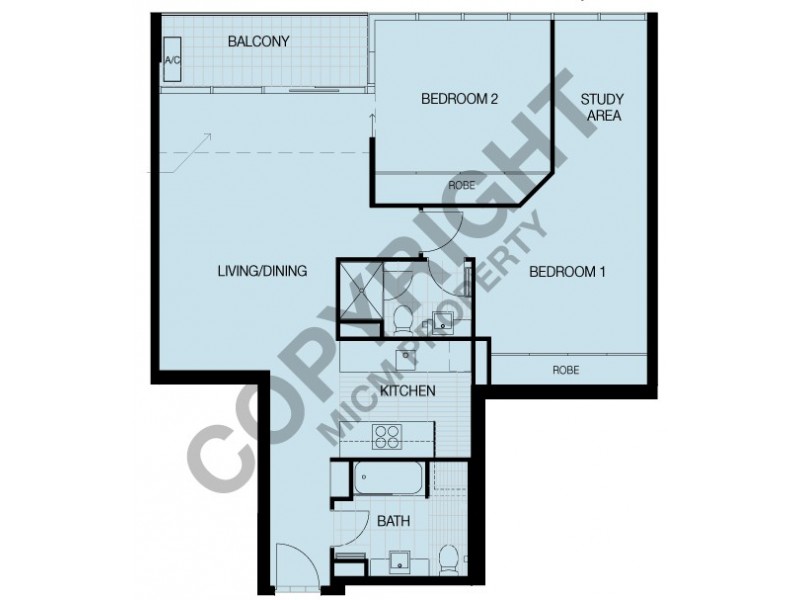 REF 21803/63 Whiteman Street, Southbank VIC 3006 Floorplan
