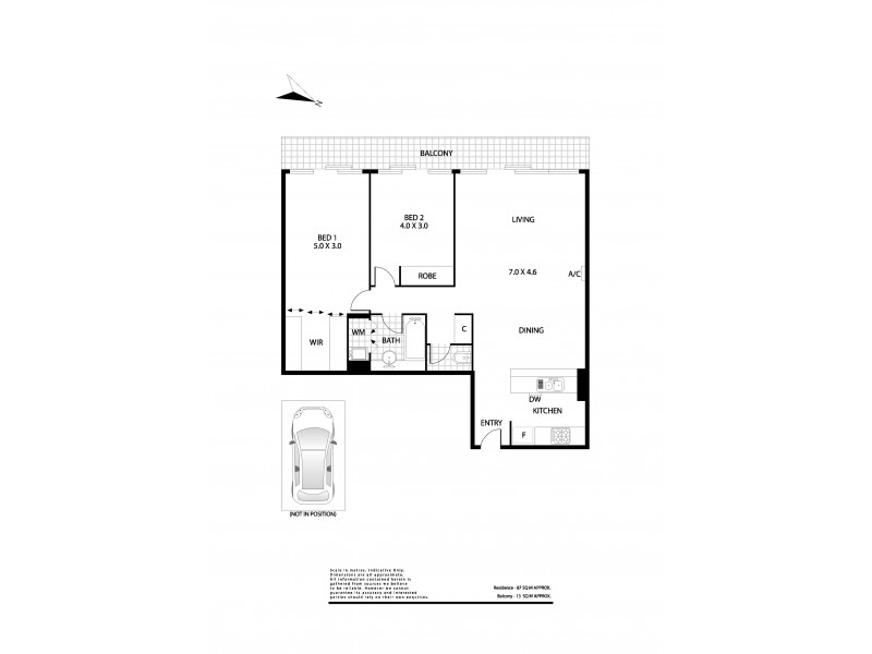 84/632 St Kilda Road, Melbourne VIC 3004 Floorplan