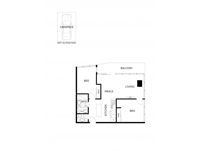 1301/50 Haig Street, Southbank VIC 3006 Floorplan