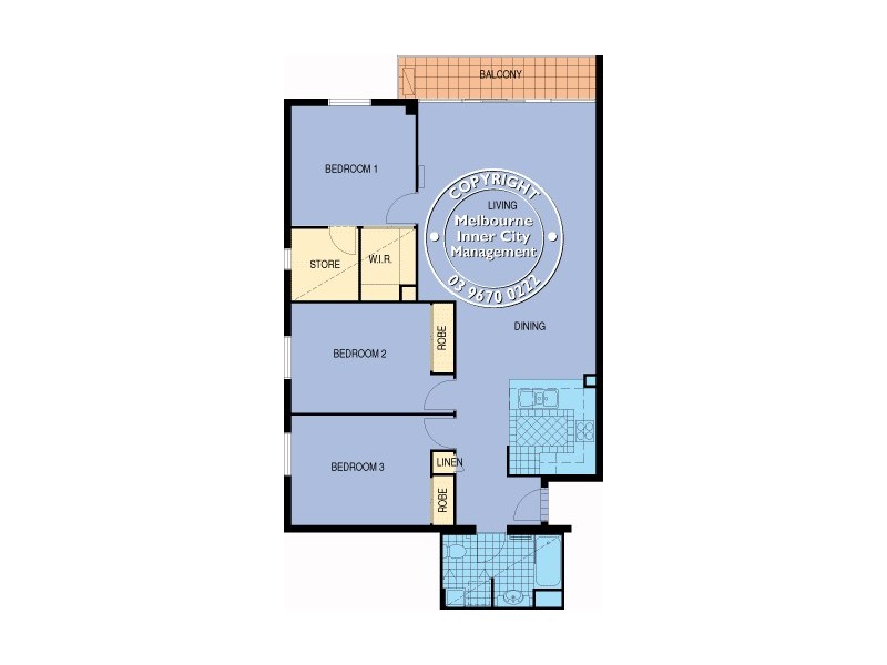 REF 21804/69 Dorcas Street, South Melbourne VIC 3205 Floorplan