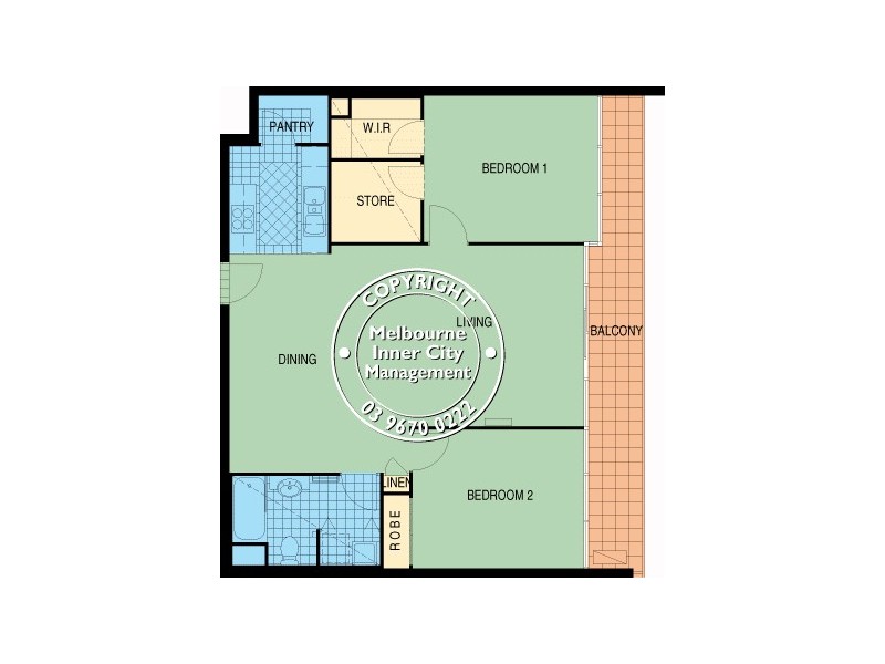REF 21824/69 Dorcas Street, South Melbourne VIC 3205 Floorplan