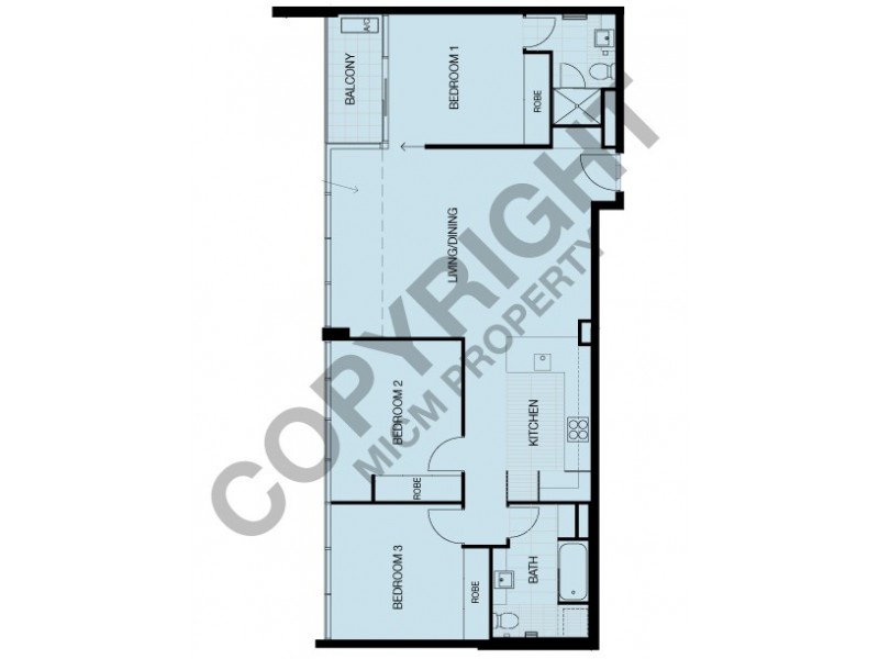 REF 21826/63 Whiteman Street, Southbank VIC 3006 Floorplan