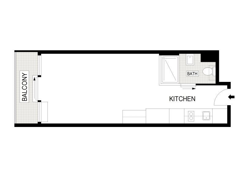 810/181 A’Beckett Street, Melbourne VIC 3000 Floorplan