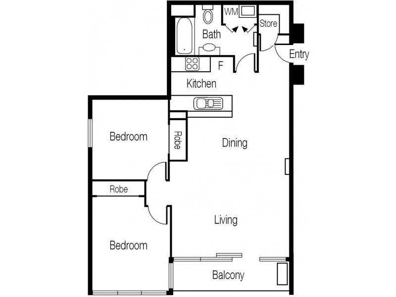 148/83 Whiteman Street, Southbank VIC 3006 Floorplan