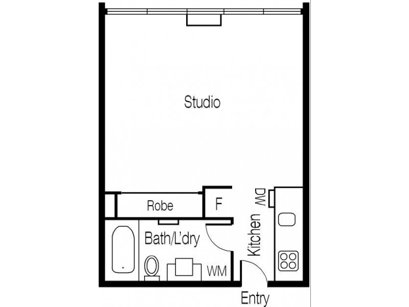 1112/58 Jeffcott Street, West Melbourne VIC 3003 Floorplan