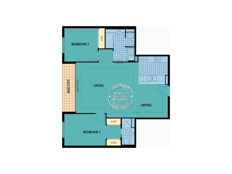 67/33 La Trobe Street, Melbourne VIC 3000 Floorplan