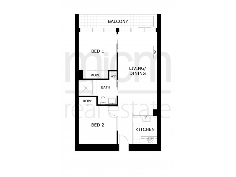 1902/241 City Road, Southbank VIC 3006 Floorplan