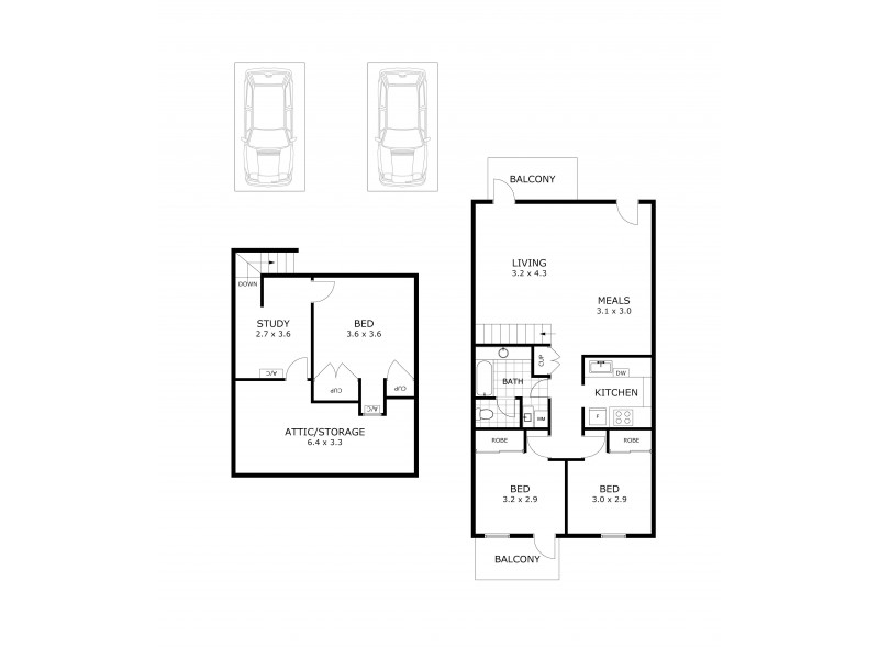 27/26 Victoria Street, Fitzroy VIC 3065 Floorplan