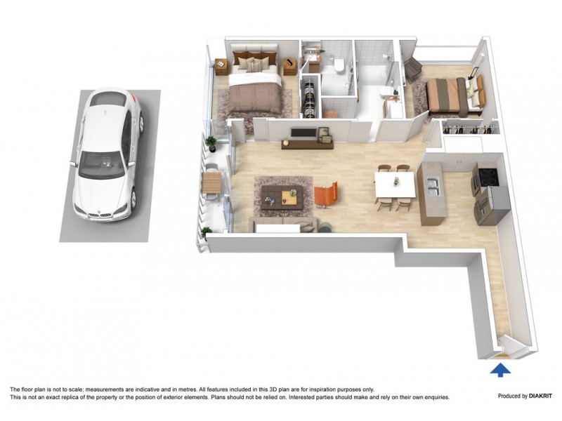 3104/241 City Road, Southbank VIC 3006 Floorplan