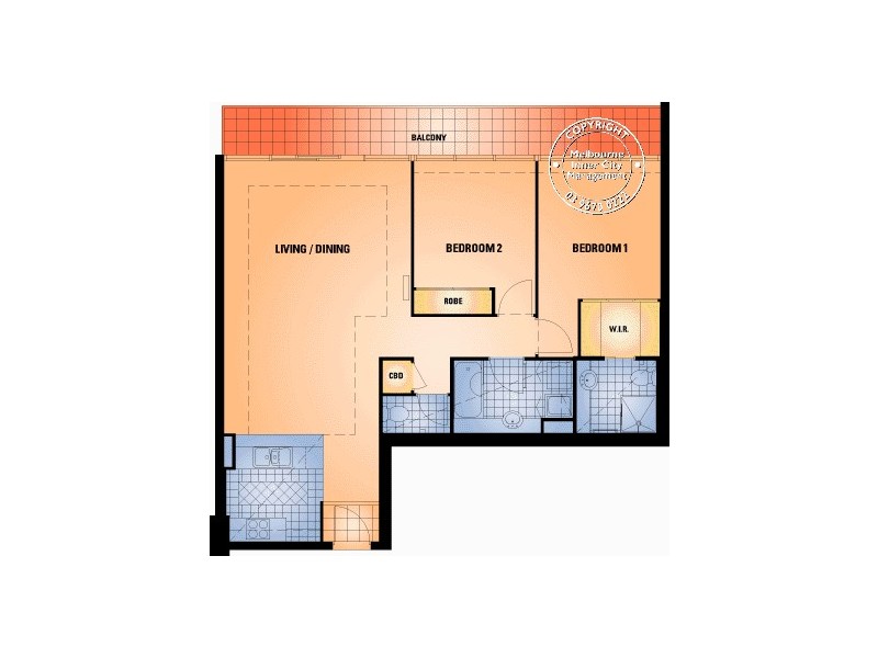 REF 31705/632 St Kilda Road, Melbourne VIC 3000 Floorplan