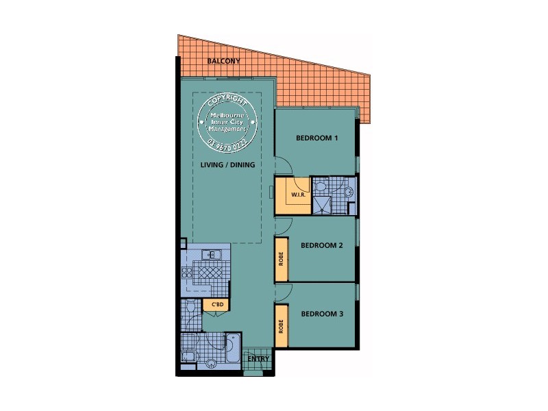 REF 21886/418 St Kilda Road, Melbourne VIC 3004 Floorplan