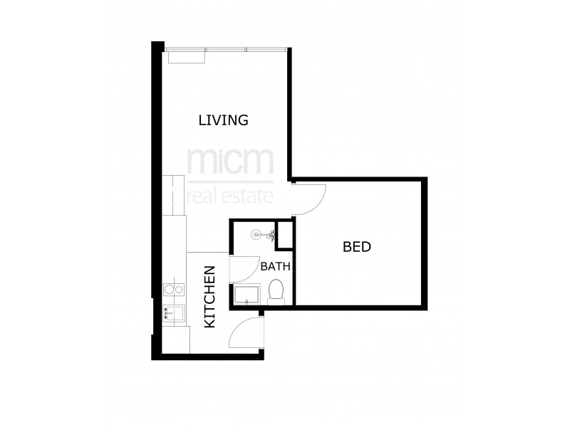 2201/181 A’Beckett Street, Melbourne VIC 3000 Floorplan