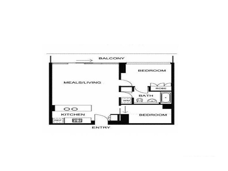 2202/620 Collins Street, Melbourne VIC 3000 Floorplan