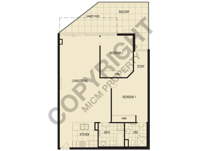 REF 21920/58 Jeffcott Street, West Melbourne VIC 3003 Floorplan