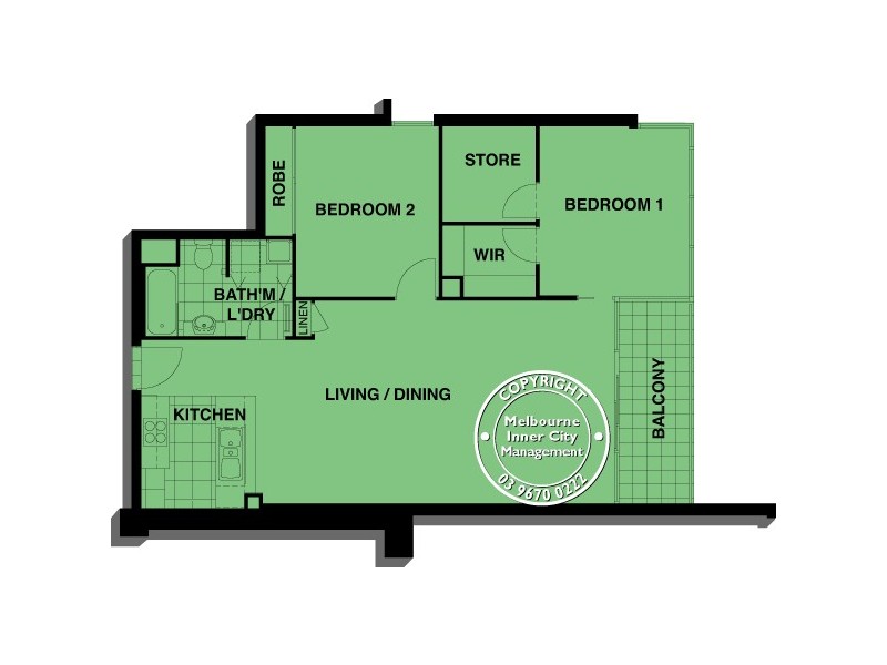 REF 21939/88 Kavanagh Street, Southbank VIC 3006 Floorplan
