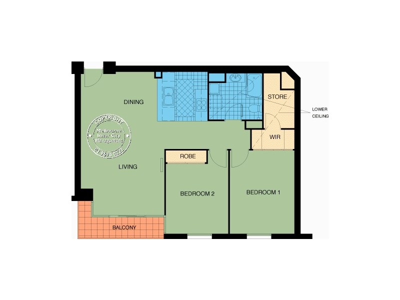 REF 21944/79 Whiteman Street, Southbank VIC 3006 Floorplan
