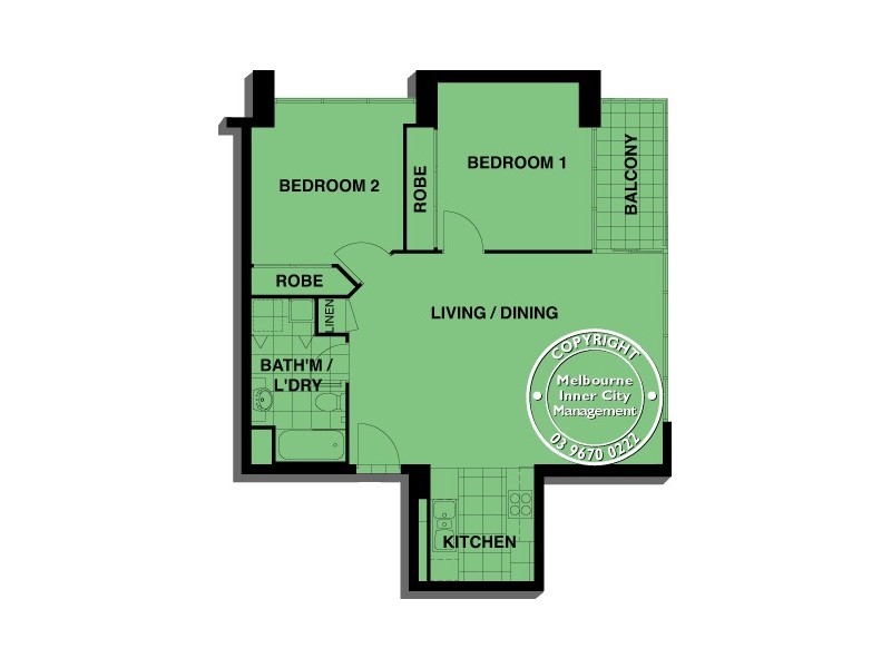 REF 21945/88 Kavanagh Street, Southbank VIC 3006 Floorplan