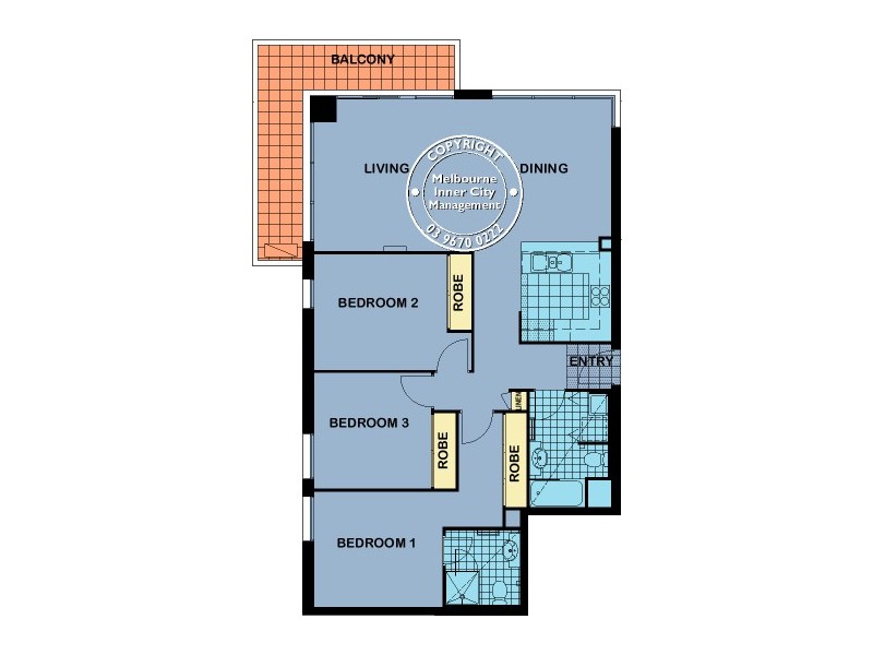 REF 22016/83 Whiteman Street, Southbank VIC 3006 Floorplan