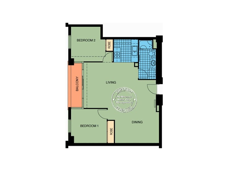 REF 22031/88 Southbank Boulevard, Southbank VIC 3006 Floorplan