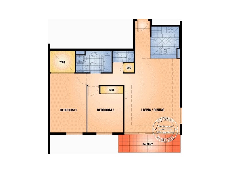 REF 41787/632 St Kilda Road, Melbourne VIC 3004 Floorplan