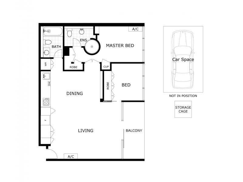 1701/22 Dorcas St, South Melbourne VIC 3205 Floorplan