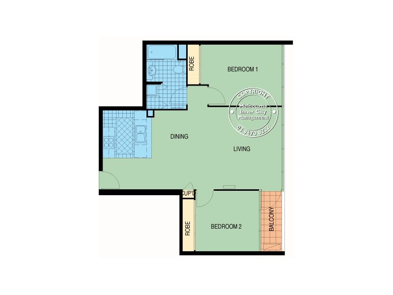 REF 22072/39 Dorcas Street, South Melbourne VIC 3205 Floorplan