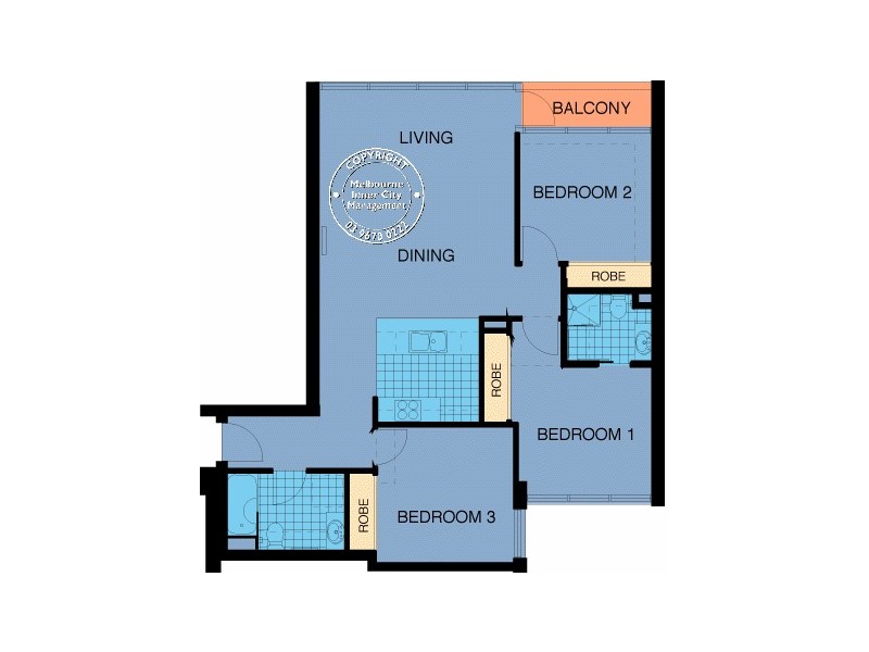REF 22079/416 St Kilda Road, Melbourne VIC 3004 Floorplan