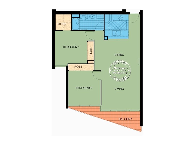 REF 22154/416A St Kilda Road, Melbourne VIC 3004 Floorplan