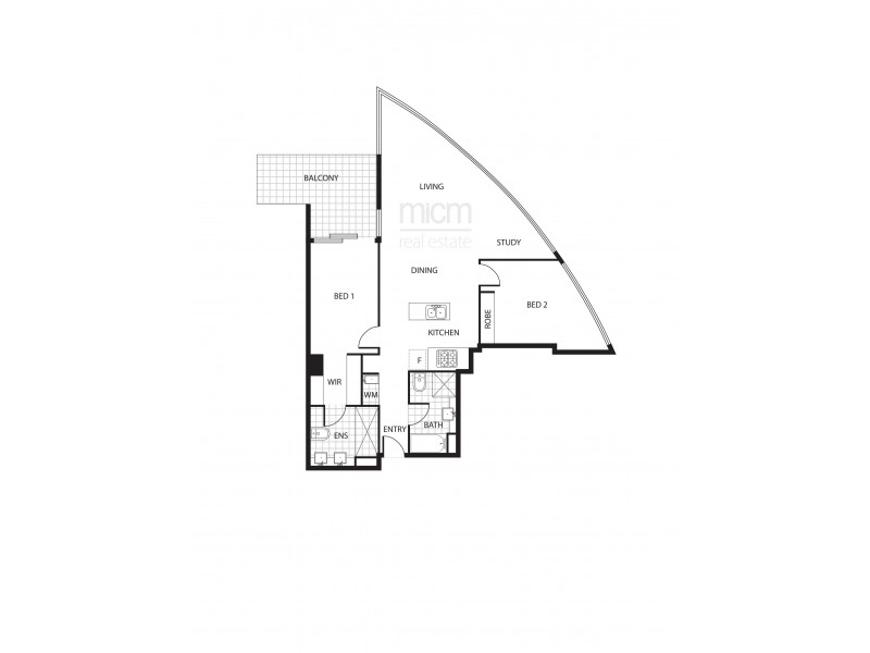 2001/100 Harbour Esplanade, Docklands VIC 3008 Floorplan