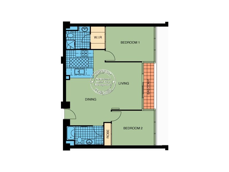 REF 22183/38 Kavanagh Street, Southbank VIC 3006 Floorplan