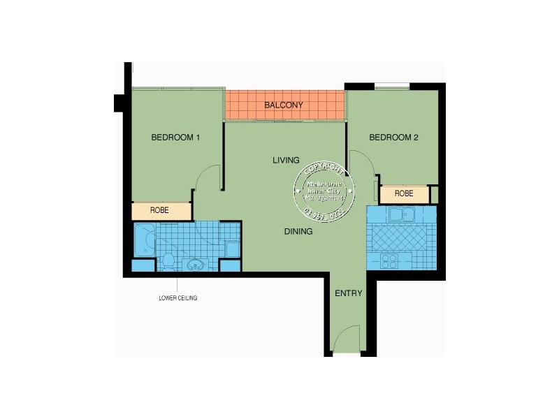 71/79 Whiteman Street, Southbank VIC 3006 Floorplan