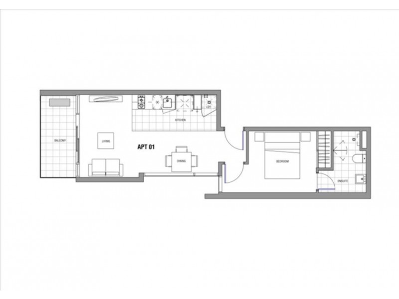 1101/7 Katherine Place, Melbourne VIC 3000 Floorplan
