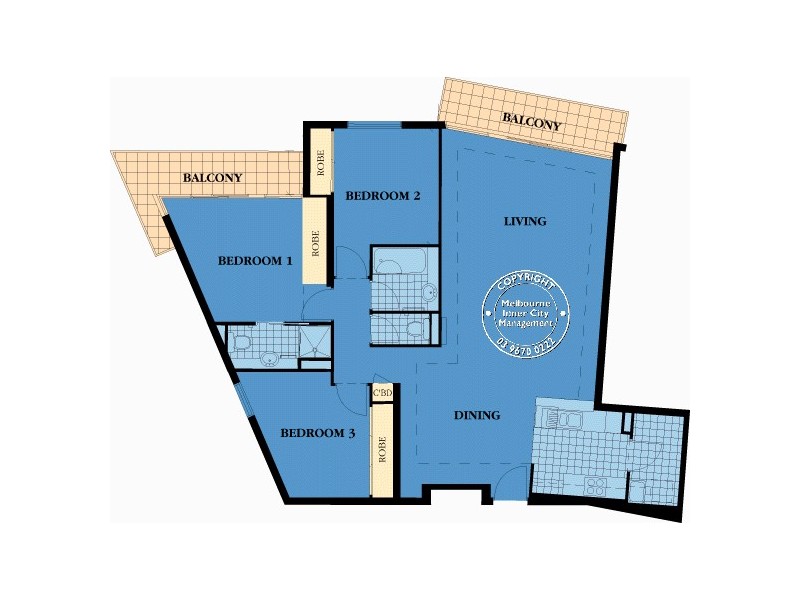 333/299 Spring Street, Melbourne VIC 3000 Floorplan