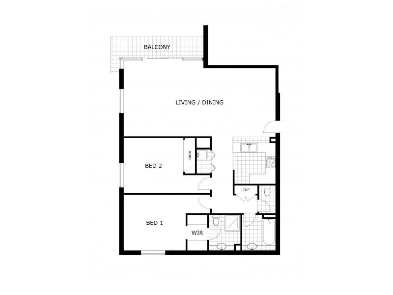 46/418 St Kilda Road, Melbourne VIC 3004 Floorplan
