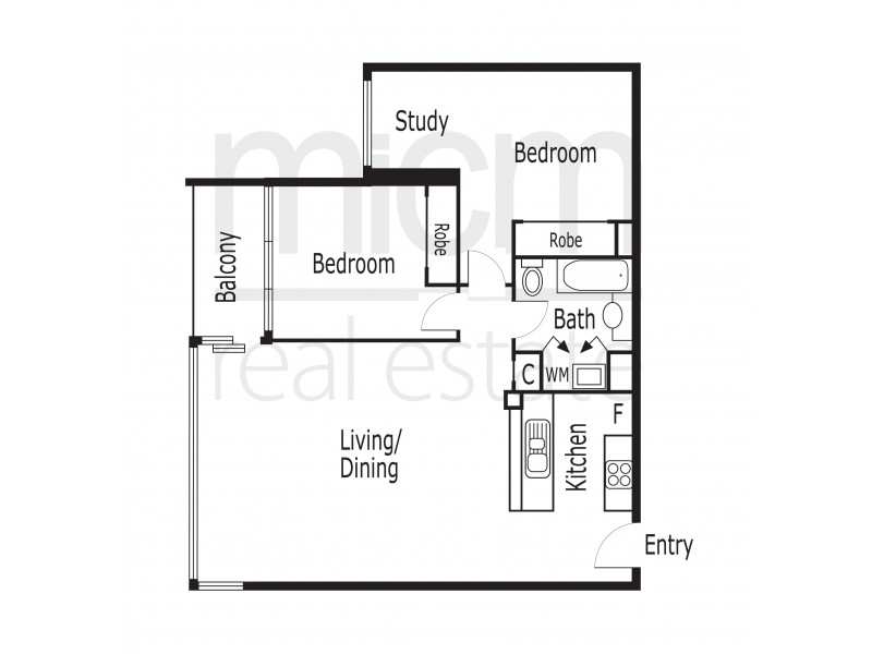 298/88 Kavanagh Street, Southbank VIC 3006 Floorplan