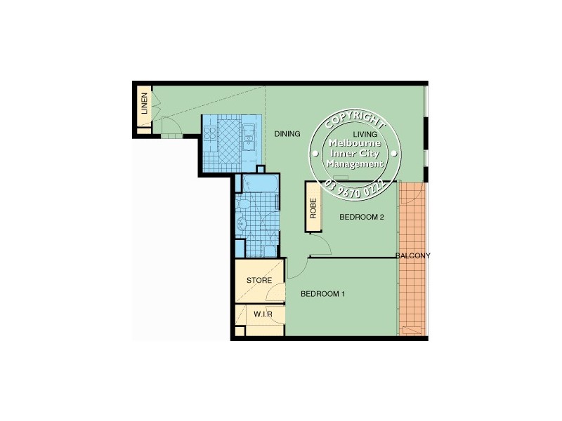 REF 22266/63 Dorcas Street, South Melbourne VIC 3205 Floorplan