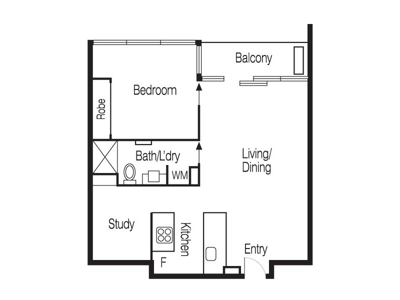 REF 42118/63 Whiteman Street, Southbank VIC 3006 Floorplan