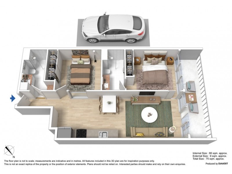 1209/118 Kavanagh Street, Southbank VIC 3006 Floorplan
