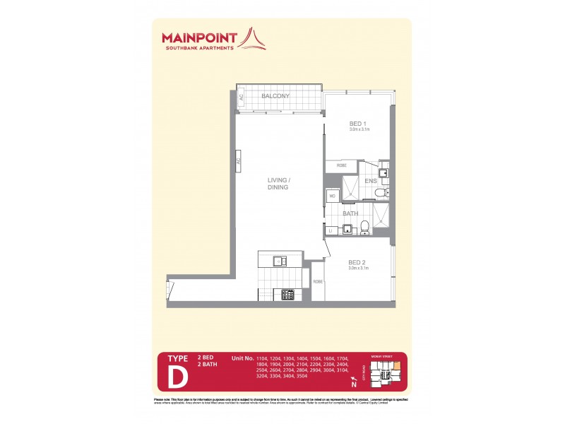 REF 24081/241 City Road, Southbank VIC 3006 Floorplan