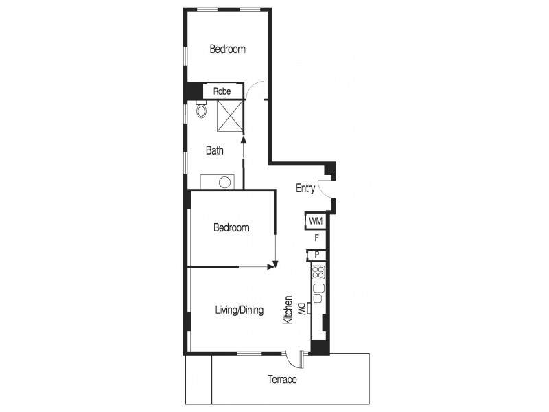 301/340 Russell Street, Melbourne VIC 3000 Floorplan