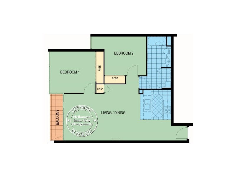 REF 22306/148 Wells Street, South Melbourne VIC 3205 Floorplan