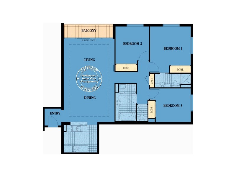 REF 22311/33 La Trobe Street, Melbourne VIC 3000 Floorplan