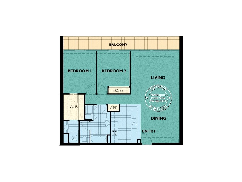 REF 22327/83 Queensbridge Street, Southbank VIC 3006 Floorplan