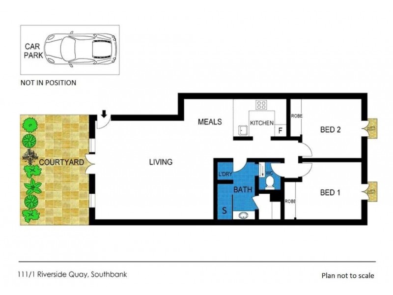 111/1 Riverside Quay, Southbank VIC 3006 Floorplan
