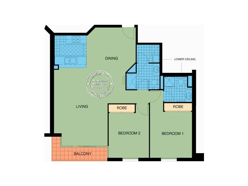 REF 22344/79 Whiteman Street, Southbank VIC 3006 Floorplan