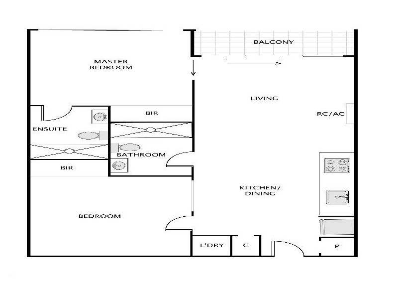 2604/33 Mackenzie Street, Melbourne VIC 3000 Floorplan