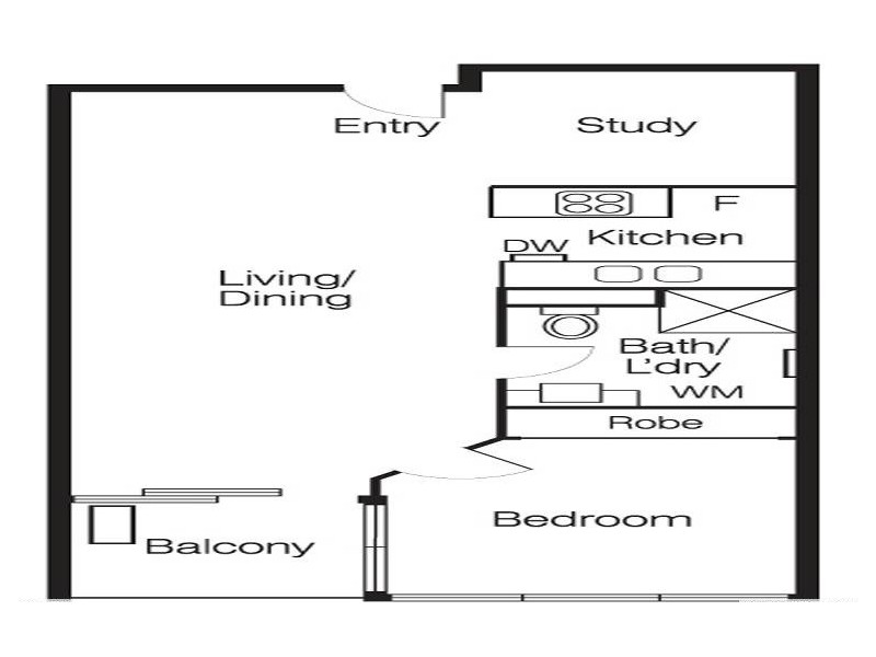 REF 22430/58 Jeffcott Street, West Melbourne VIC 3003 Floorplan