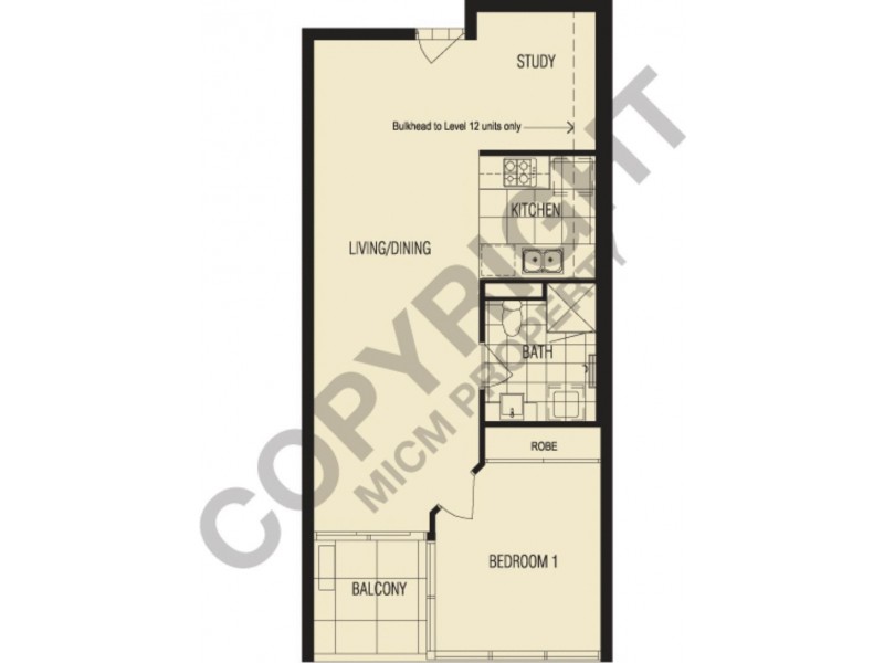 REF 22438/58 Jeffcott Street, West Melbourne VIC 3003 Floorplan