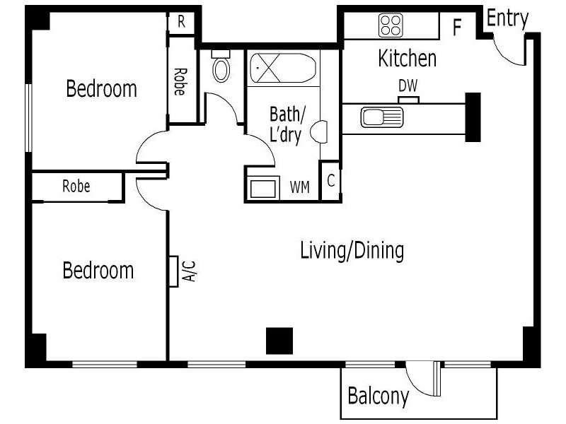 REF 22463/161 Sturt Street, Southbank VIC 3006 Floorplan