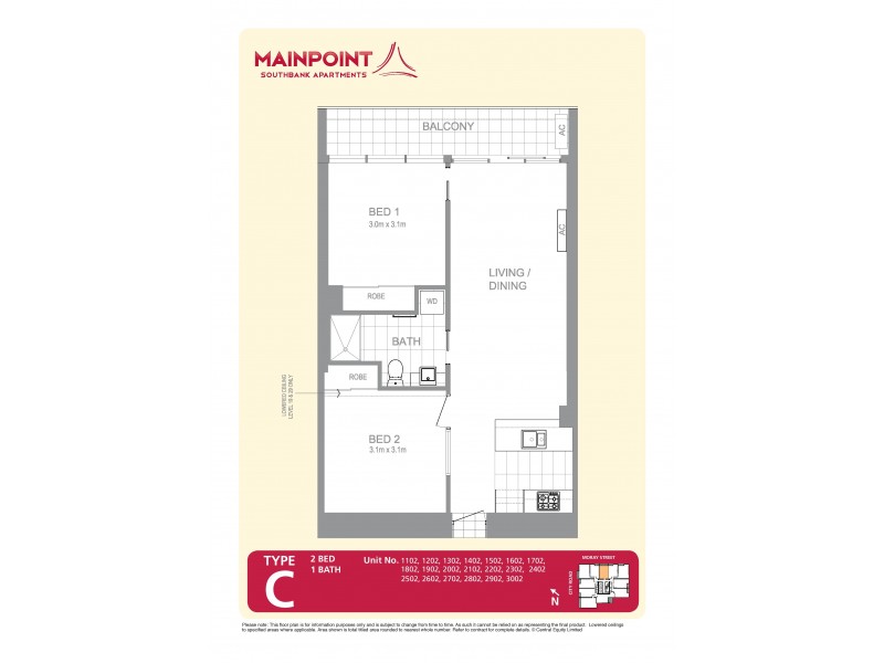 REF 22486/241 City Road, Southbank VIC 3006 Floorplan